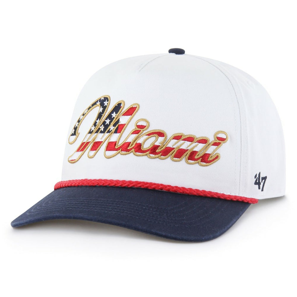 '47 Patriotic Overhand Hitch Adjustable Hat - Miami Dolphins Hats