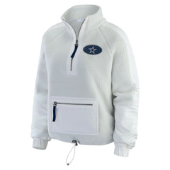WEAR by Erin Andrews Women's Polar Fleece Half-Zip Jacket - Dallas Cowboys Jackets