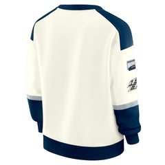 WEAR by Erin Andrews Women's Racing Crew V-Neck Sweatshirt - Dallas Cowboys Sweatshirts