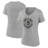 Dallas Mavericks Women's Hoops for Troops V-Neck T-Shirt sale