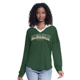 Milwaukee Bucks G-III 4Her by Carl Banks Women's Bench Player Oversized Long Sleeve Hooded Top