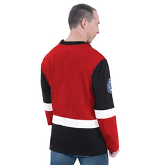 Chicago Bulls G-III Sports by Carl Banks Adaptive Rugby Long Sleeve Top sale