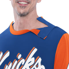 New York Knicks G-III Sports by Carl Banks Adaptive Rugby Long Sleeve Top