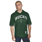 Milwaukee Bucks Tommy Jeans Paul French Terry Short Sleeve Pullover Hoodie