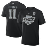 NHL Anze Kopitar Los Angeles Kings Fanatics Authentic Stack Name & Number T-Shirt