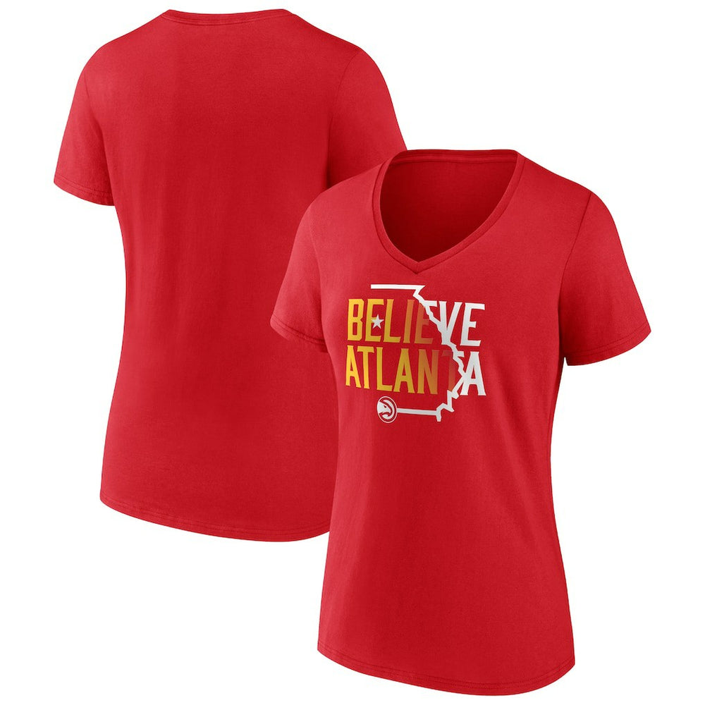 Atlanta Hawks Women's Team Pride V-Neck T-Shirt