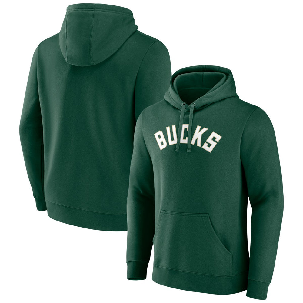 Milwaukee Bucks Wordmark Pullover Hoodie