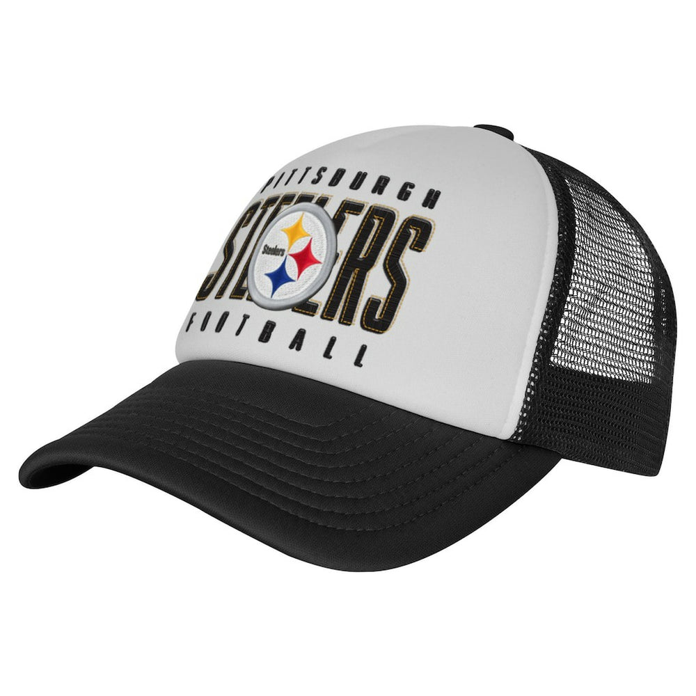 Youth Essentials Trucker Adjustable Hat - Pittsburgh Steelers Hats