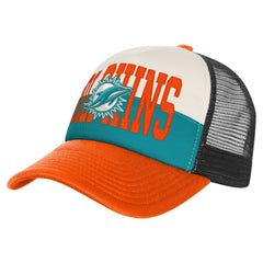 Youth Modern Fan Trucker Adjustable Hat - Miami Dolphins Hats