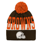 Outerstuff Youth Modern Fan Cuffed Knit Hat with Pom - Cleveland Browns Hats