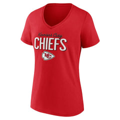 Women's Nostalgia V-Neck T-Shirt - Kansas City Chiefs T-shirts