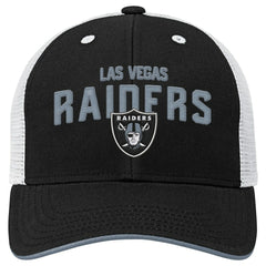 Outerstuff Youth Core Lockup Trucker Adjustable Hat - Las Vegas Raiders Hats