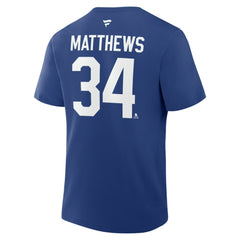 NHL Auston Matthews Toronto Maple Leafs Fanatics Authentic Stack Name & Number T-Shirt