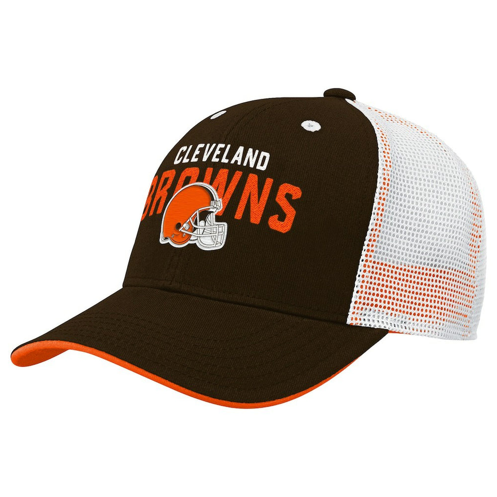 Outerstuff Preschool Core Lockup Trucker Adjustable hat - Cleveland Browns Hats