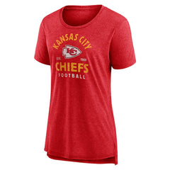 Women's Vintage Arch Tri-Blend T-Shirt - Kansas City Chiefs T-shirts