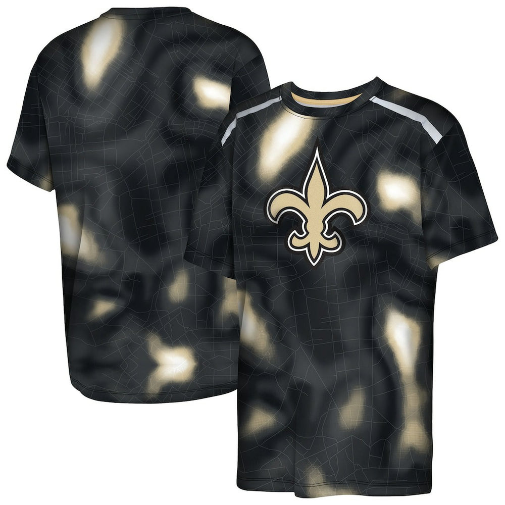 Outerstuff Youth End Zone Dri-Tek T-Shirt - New Orleans Saints T-shirts