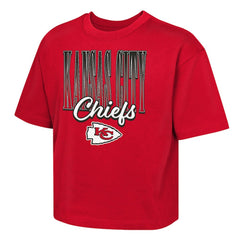 Outerstuff Girls Youth Big City Boxy T-Shirt - Kansas City Chiefs T-shirts
