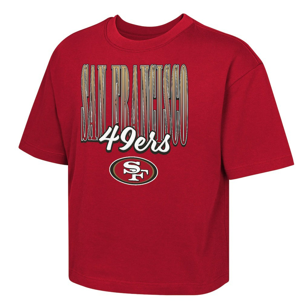 Outerstuff Girls Youth Big City Boxy T-Shirt - San Francisco 49ers T-shirts