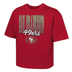 Outerstuff Girls Youth Big City Boxy T-Shirt - San Francisco 49ers T-shirts
