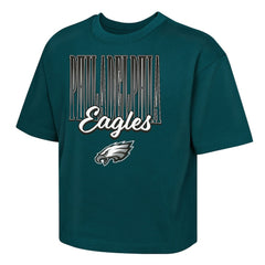 Outerstuff Girls Youth Big City Boxy T-Shirt - Philadelphia Eagles T-shirts