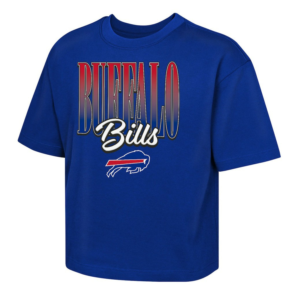 Outerstuff Girls Youth Big City Boxy T-Shirt - Buffalo Bills T-shirts