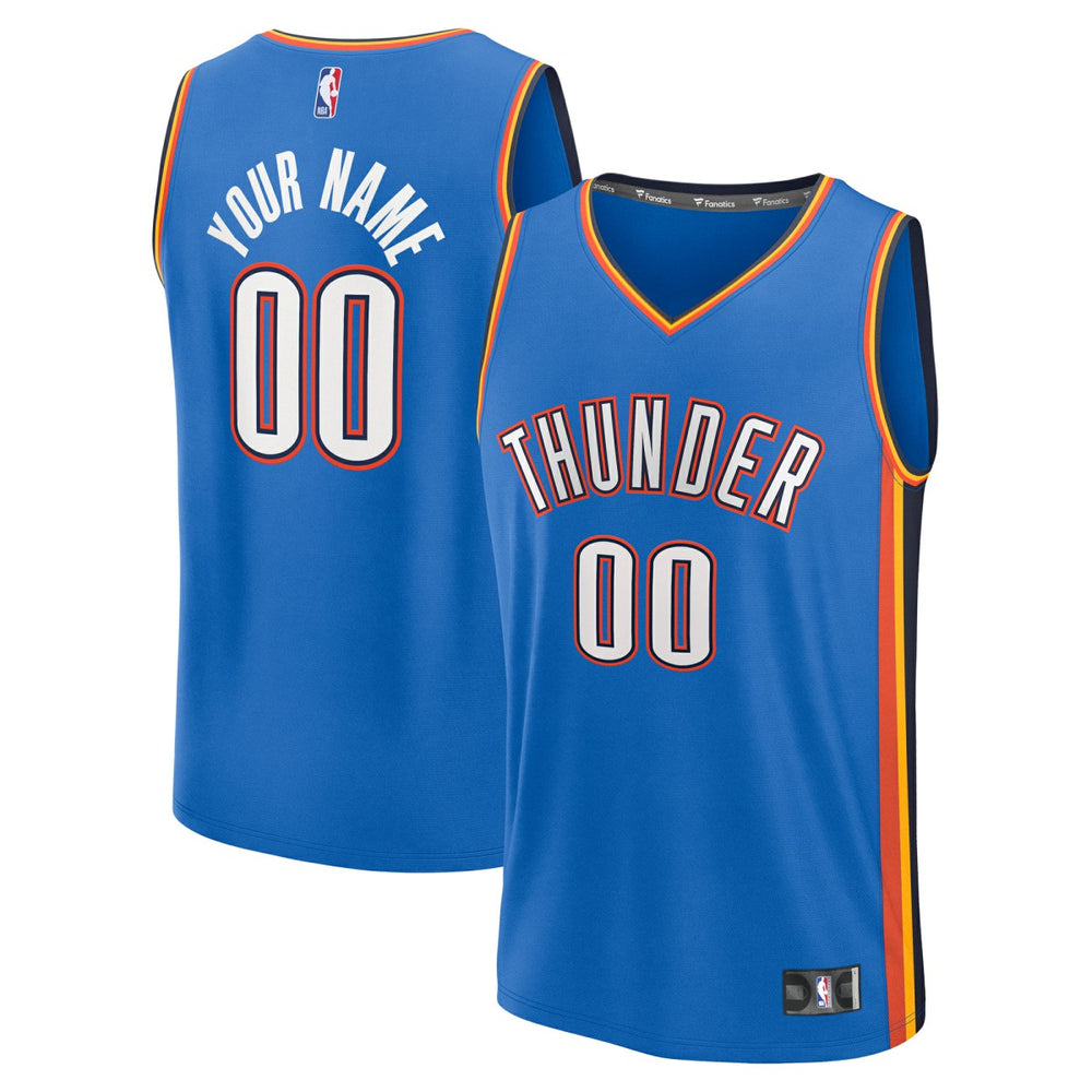Fanatics Oklahoma City Thunder Youth Fast Break Custom Replica Jersey