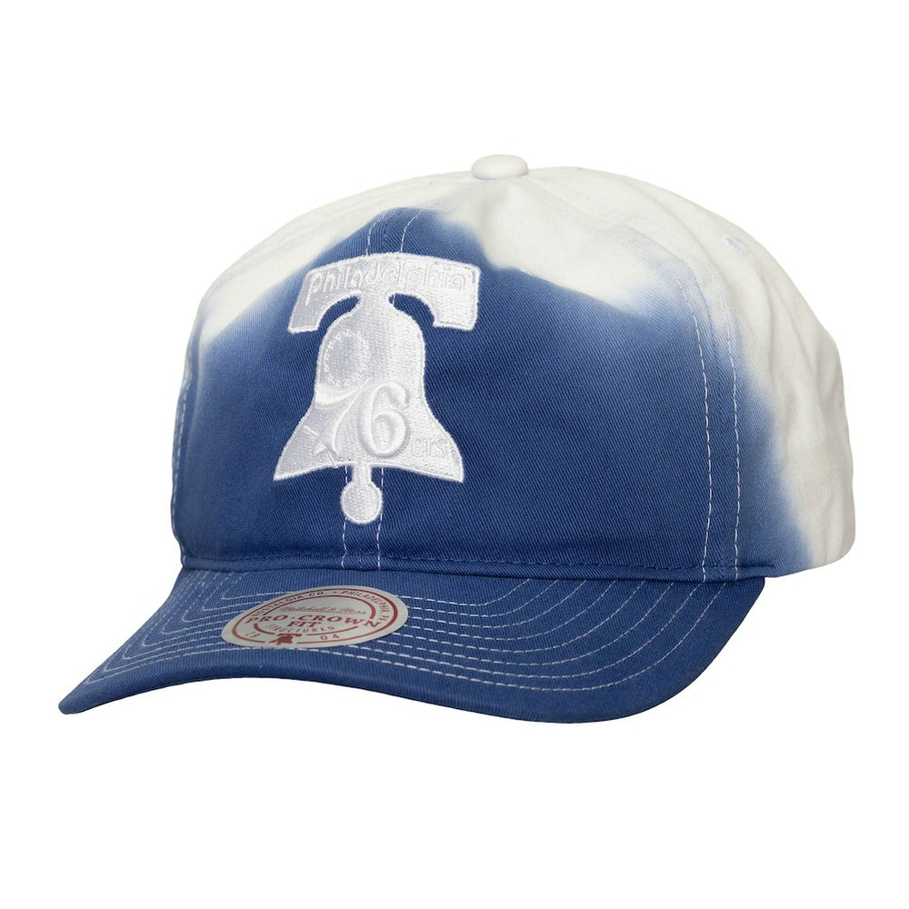 Mitchell & Ness Philadelphia 76ers Dip Dye Pro Crown Adjustable Hat sale