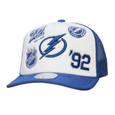 NHL Tampa Bay Lightning Mitchell & Ness Gridlock Trucker Adjustable Hat