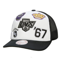 NHL Los Angeles Kings Mitchell & Ness Gridlock Trucker Adjustable Hat