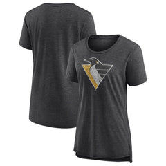 NHL Pittsburgh Penguins Women's Slow Whistle Tri-Blend T-Shirt