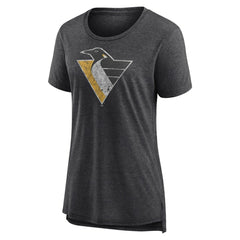 NHL Pittsburgh Penguins Women's Slow Whistle Tri-Blend T-Shirt