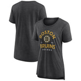 NHL Boston Bruins Women's Vintage Arch Tri-Blend T-Shirt