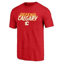 NHL Calgary Flames Shoot to Score Tri-Blend T-Shirt