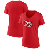 NHL Detroit Red Wings Women's Active Edge V-Neck T-Shirt