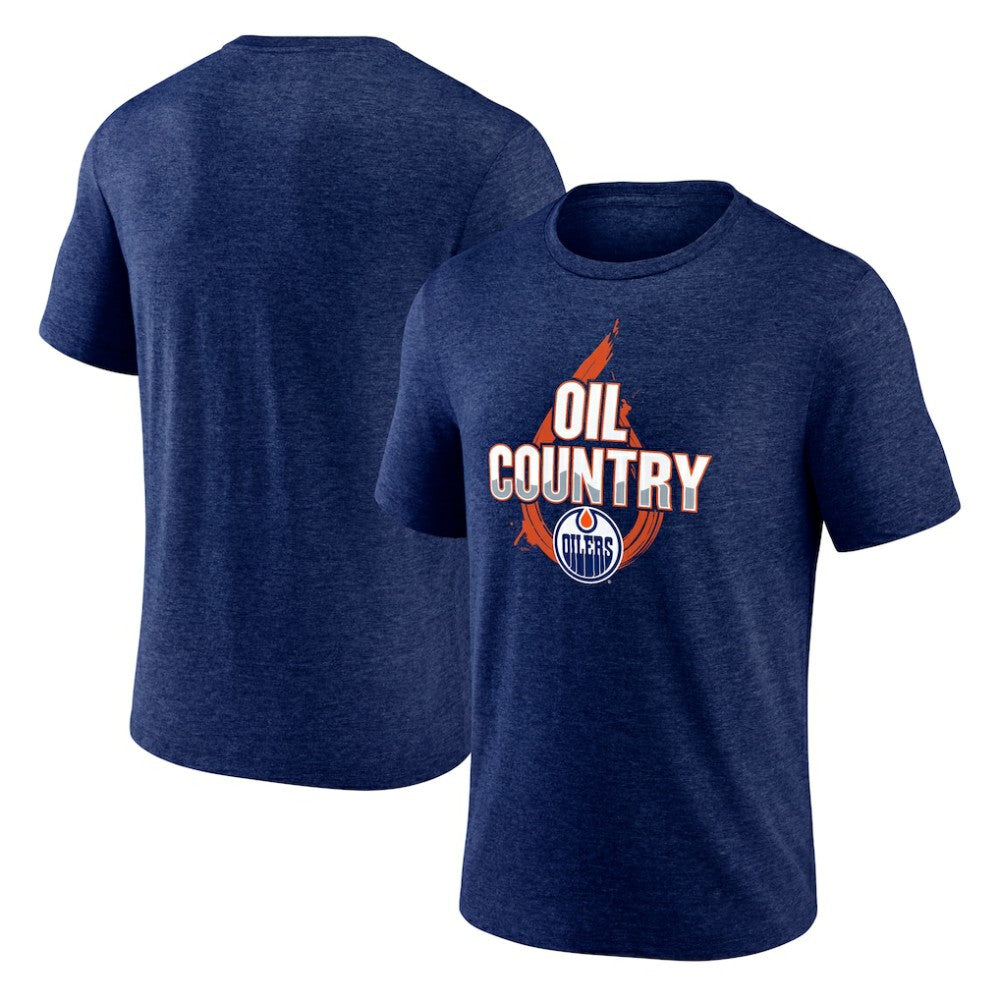 NHL Edmonton Oilers Represent Tri-Blend T-Shirt