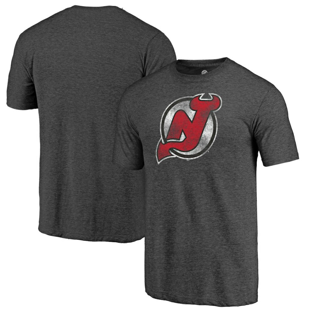 NHL New Jersey Devils Distressed Tri-Blend T-Shirt