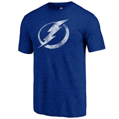 NHL Tampa Bay Lightning Distressed Logo Tri-Blend T-Shirt