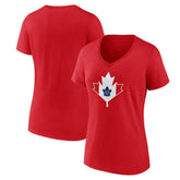 NHL Toronto Maple Leafs Women's Canada Day V-Neck T-Shirt