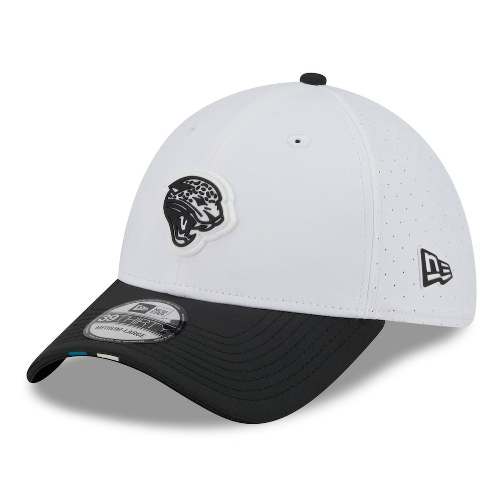 2025 NFL Training Camp Throwback Logo 39THIRTY Flex Hat - Jacksonville Jaguars Hats