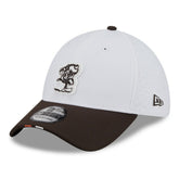 2025 NFL Training Camp Throwback Logo 39THIRTY Flex Hat - Cleveland Browns Hats