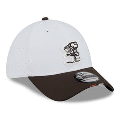 2025 NFL Training Camp Throwback Logo 39THIRTY Flex Hat - Cleveland Browns Hats