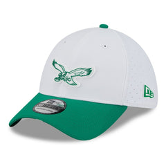 2025 NFL Training Camp Throwback Logo 39THIRTY Flex Hat - Philadelphia Eagles Hats