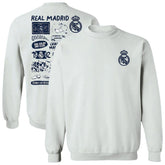 Real Madrid Vive La Fete Women's Impressions Artwork Pullover Sweatshirt