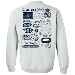 Real Madrid Vive La Fete Women's Impressions Artwork Pullover Sweatshirt