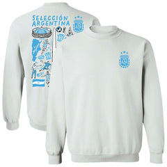 Argentina National Team Vive La Fete Women's Impressions Artwork Pullover Sweatshirt