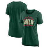 NHL Minnesota Wild Women's Shout Out Tri-Blend T-Shirt