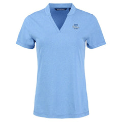 Heather Powder Blue Philadelphia Phillies Cutter & Buck Forge Heathered Stretch Blade Top