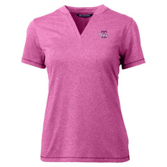 Light Pink Philadelphia Phillies Cutter & Buck Forge Heathered Stretch Blade Top