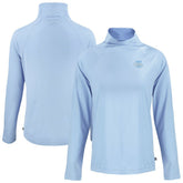 Powder Blue Philadelphia Phillies Cutter & Buck Women's Coastline Epic Comfort Eco Recycled Funnel Neck Pullover Top