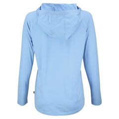 Powder Blue Chicago Cubs Cutter & Buck Women's Coastline Epic Comfort Eco Recycled Long Sleeve Hoodie T-Shirt